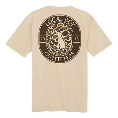 Local Boy® Men's S/S Tan Vintage Crest T-Shirt