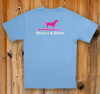 Beach & Barn® Men's S/S Azure Beach & Bark T-Shirt