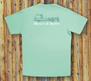 Beach & Barn® Men's S/S Mint Tractor Pool T-Shirt
