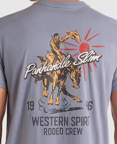 Panhandle® Men's S/S Blue Western Spirit Graphic T-Shirt