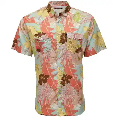 Hooey® Men's S/S Laguna Meadow Floral Sol Pearl Snap Shirt - Mens