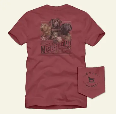 Over Under® Men's S/S Brick Red Masters of Their Craft T-Shirt