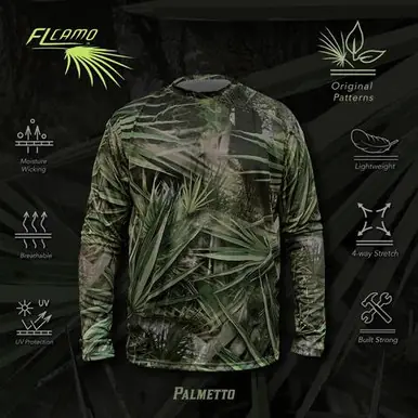 FL Camo® Men's L/S Performance Camo Shirt - Mens