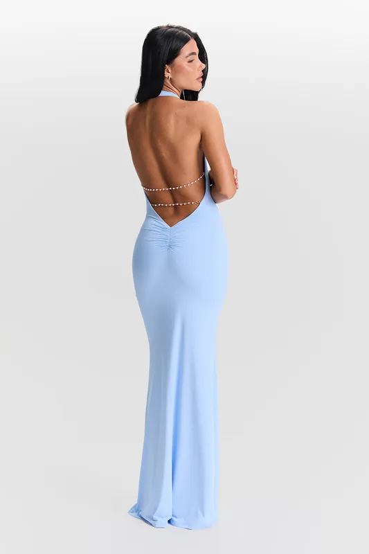 Harper Dress Blue - Sasha Therese