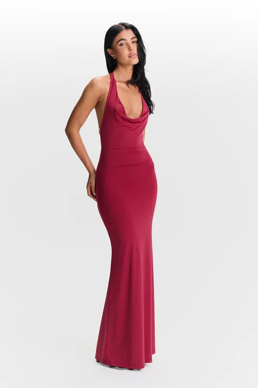 Harper Dress Cherry Red - Sasha Therese