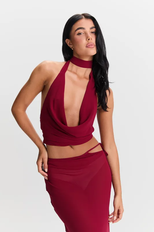Aubrey Top Cherry Red - Sasha Therese