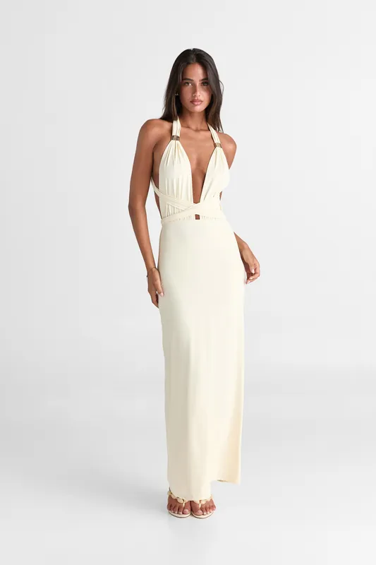 Mira Maxi Dress Butter - Sasha Therese