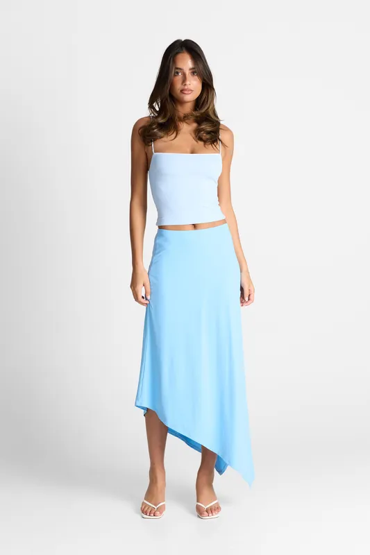 Lyra Maxi Skirt Sky Blue - Sasha Therese