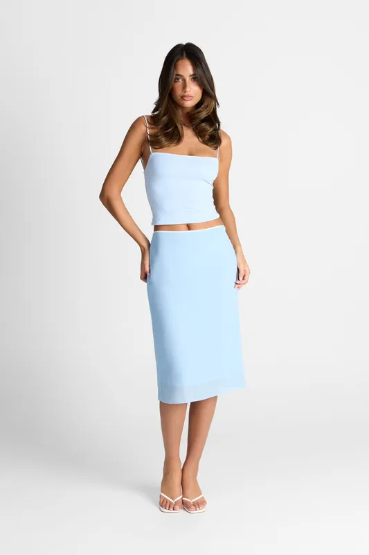 Daphne Skirt Blue - Sasha Therese