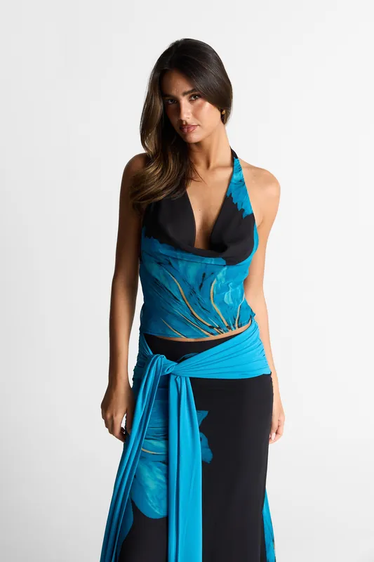 Marina Top Print - Sasha Therese
