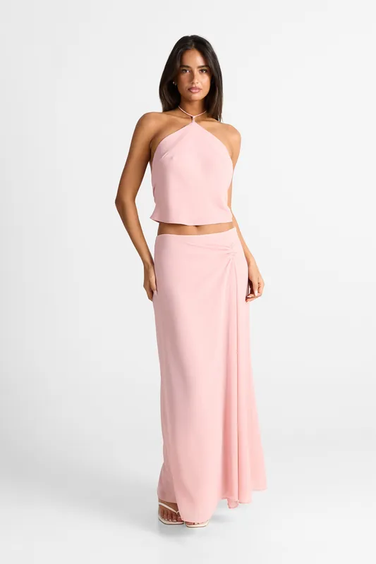 Seraphina Maxi Skirt Pink - Sasha Therese