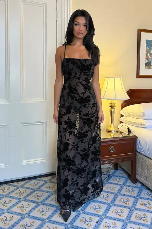 Ophelia Maxi Dress Black - Sasha Therese