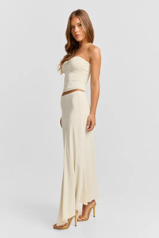 Lucinda Midi Skirt Off White - Sasha Therese
