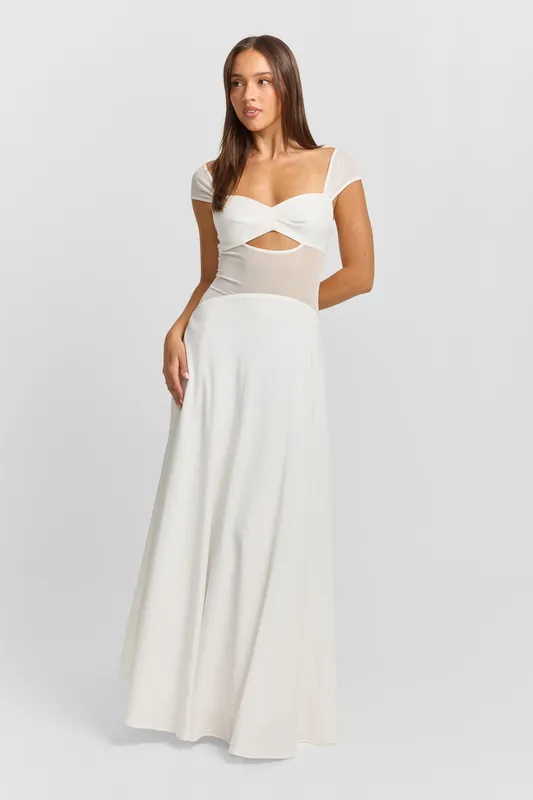 Anastasia Maxi Dress White - Sasha Therese