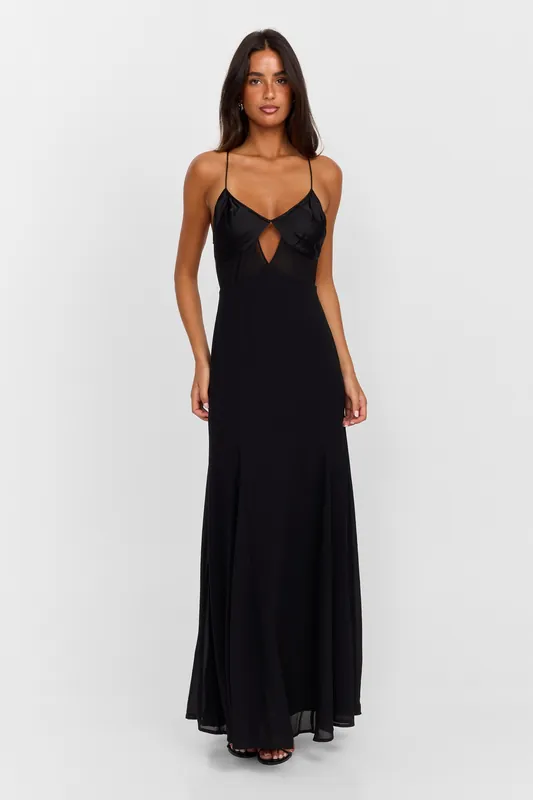 Electra Maxi Dress Black - Sasha Therese