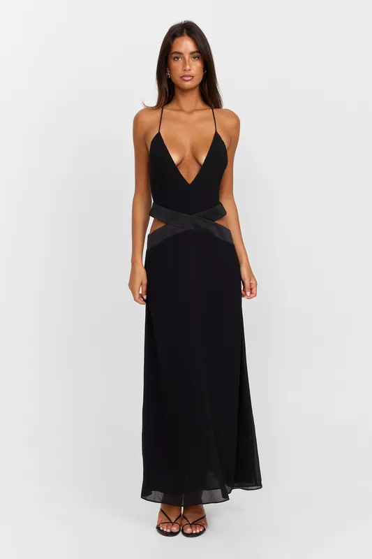 Sia Maxi Dress Black - Sasha Therese