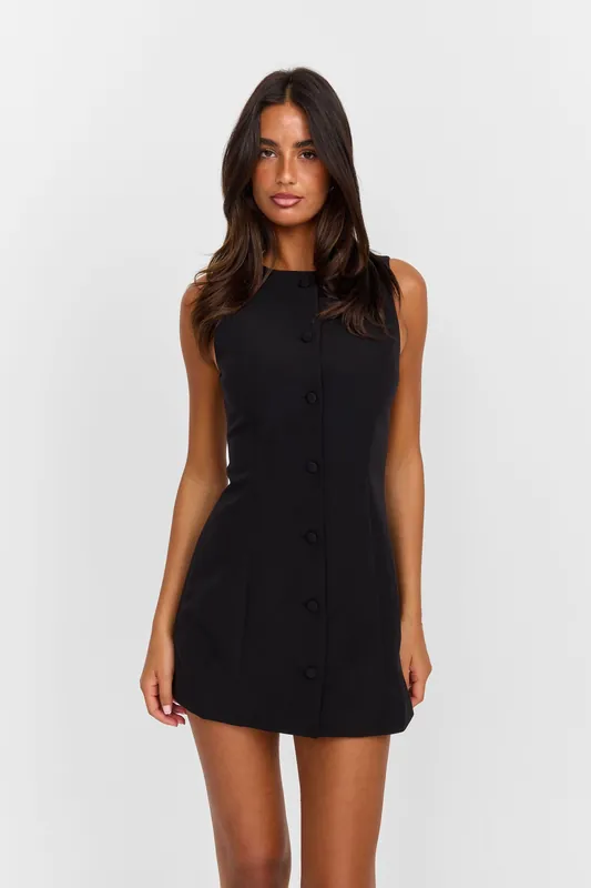 Melody Mini Dress Black - Sasha Therese