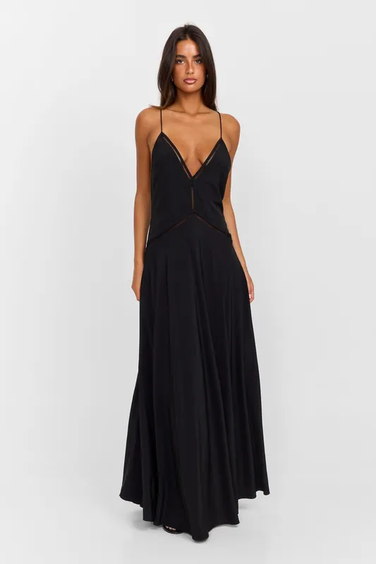 Posey Maxi Dress Black - Sasha Therese