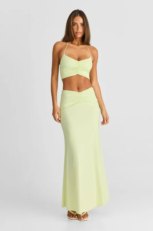 Rowan Maxi Skirt Apple - Sasha Therese