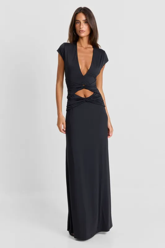 Arielle Maxi Dress Black - Sasha Therese