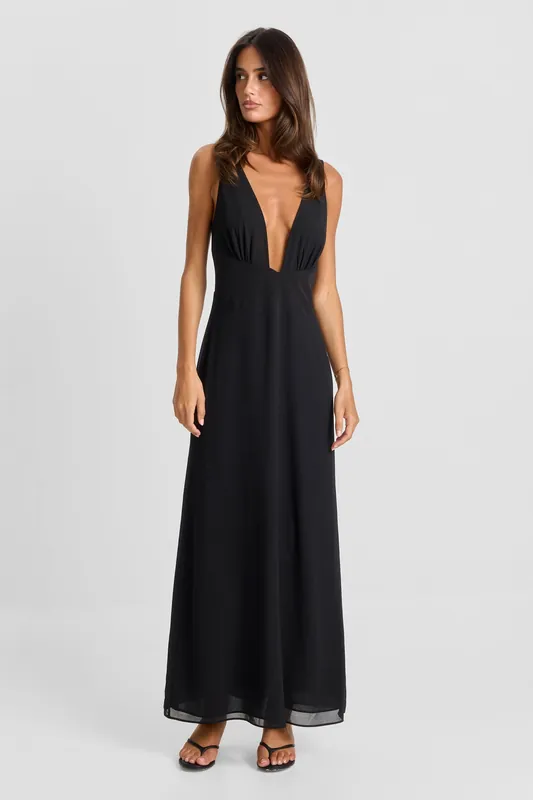 Juno Maxi Dress Black - Sasha Therese