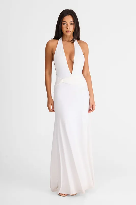 Antoinette Maxi Dress White - Sasha Therese