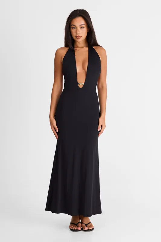 Solene Maxi Dress Black - Sasha Therese