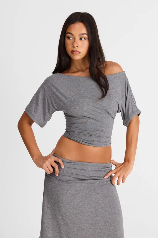 Lorelei Top Grey Marle - Sasha Therese