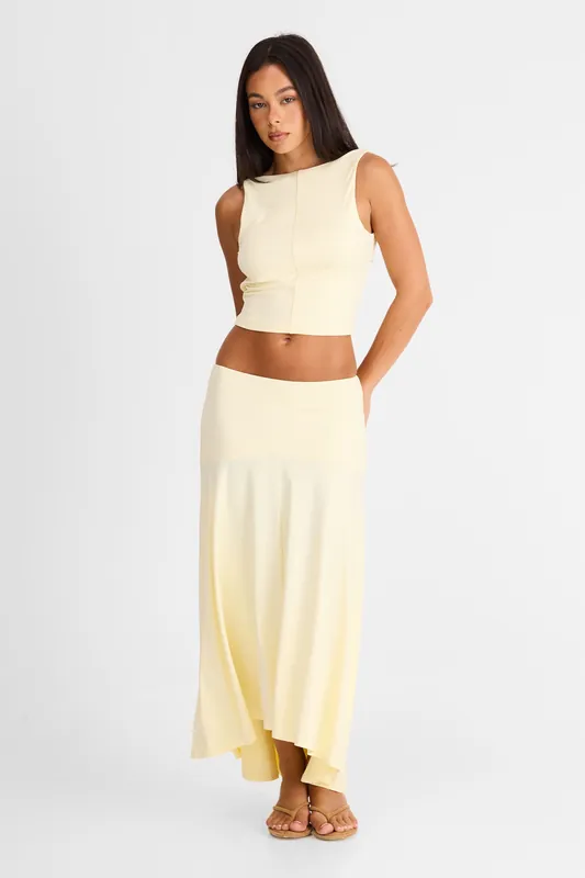 Talia Maxi Skirt Butter - Sasha Therese