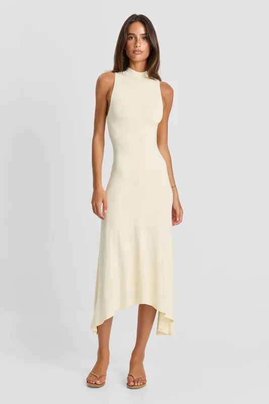 Maeve Midi Dress Butter - Sasha Therese