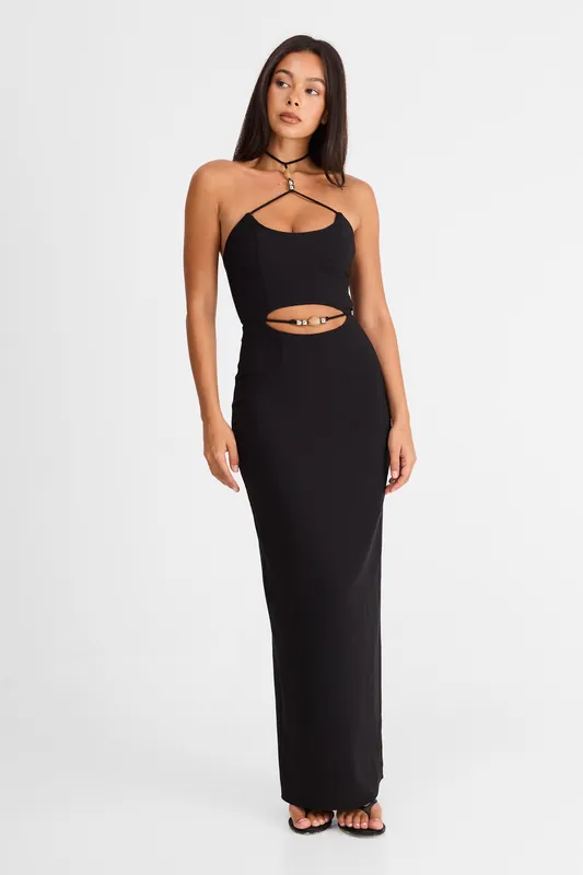 Mina Maxi Dress Black - Sasha Therese