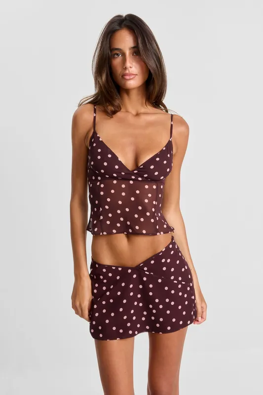 Tilly Cami Pink Polkadot - Sasha Therese