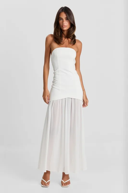 Gigi Maxi Dress White - Sasha Therese