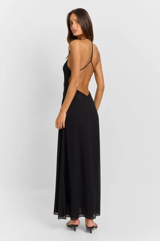 Belladonna Maxi Dress Black - Sasha Therese