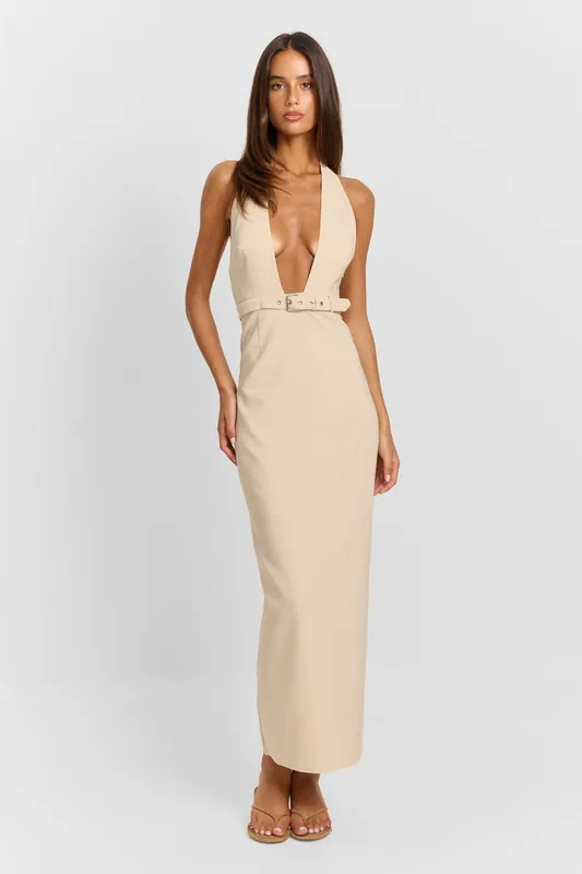 Wynonna Maxi Dress Natural - Sasha Therese