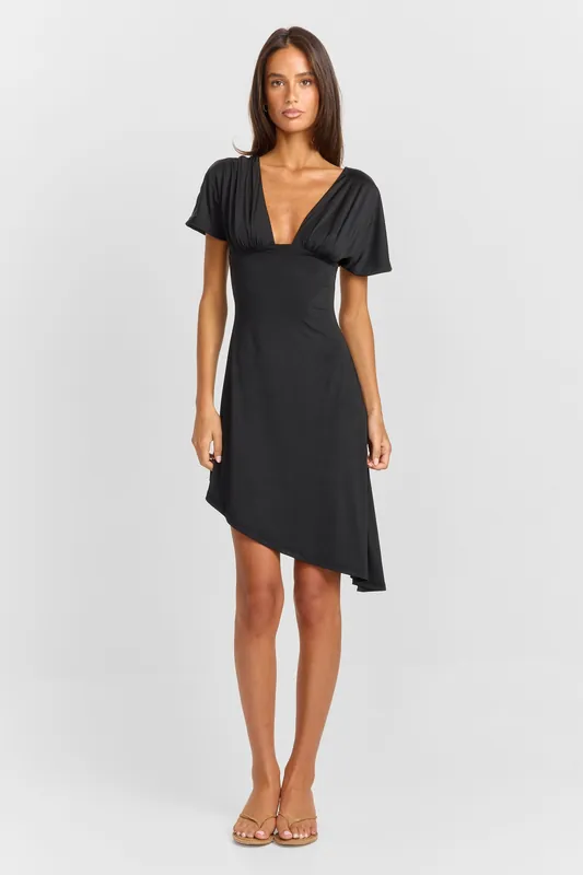 Winnie Mini Dress Black - Sasha Therese