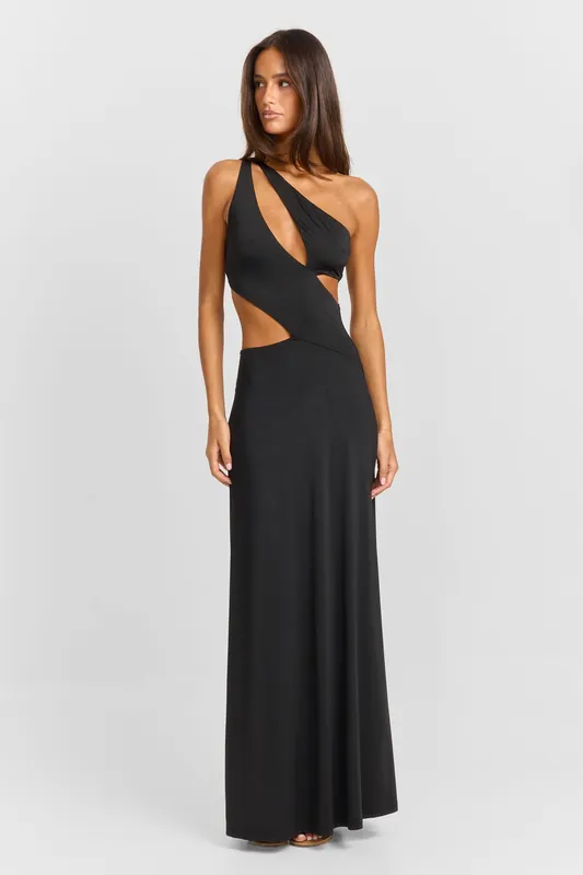 Selene Maxi Dress Black - Sasha Therese
