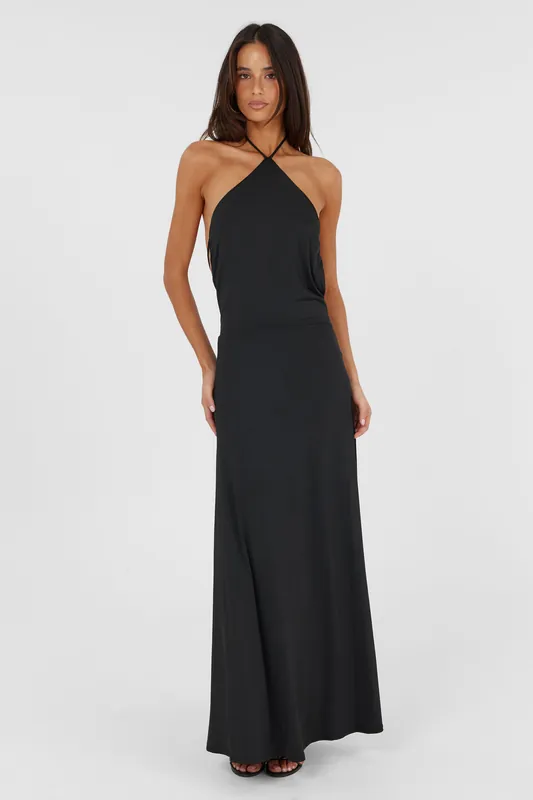 Giselle Maxi Dress Black - Sasha Therese