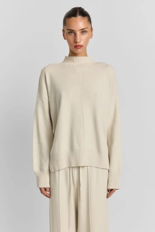Maxine Knit Top Cream - Sasha Therese