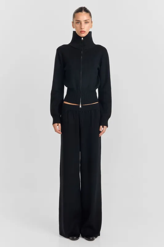 Clarisse Knit Pant Black - Sasha Therese