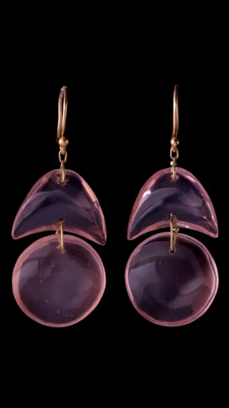 Ten Thousand Things Rose Quartz Tiny Arps Earrings - Tenthousandthings