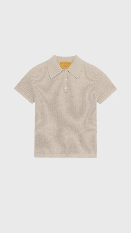 Guest in Residence Cashmere Shrunken Polo