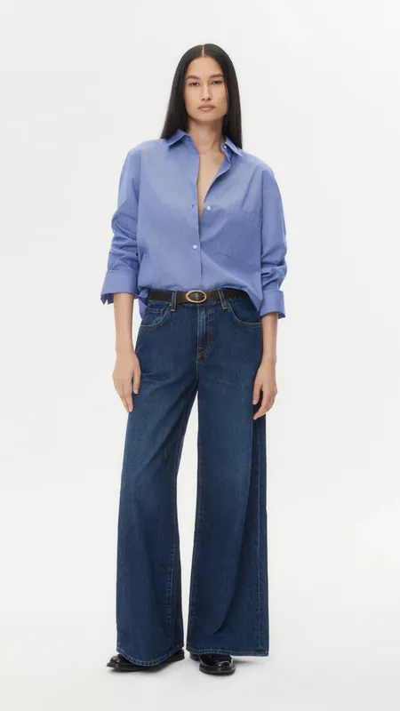TWP Tiny Dancer Jean in Darkwash Denim