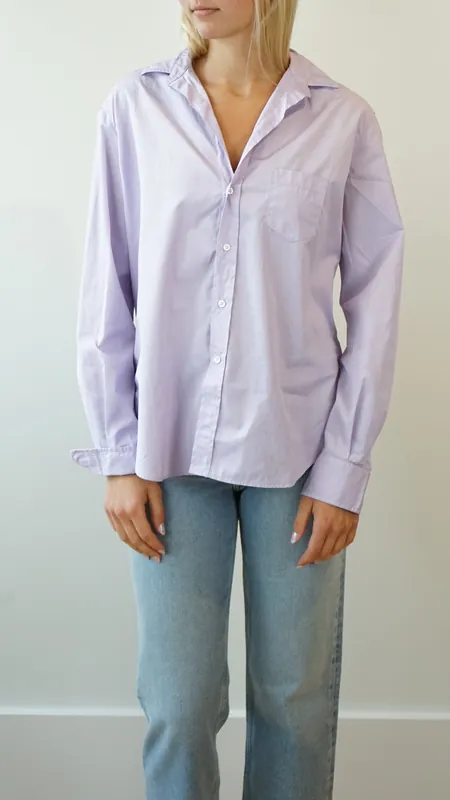 Frank and Eileen Eileen Relaxed Button up in Purple - Frank & Eileen