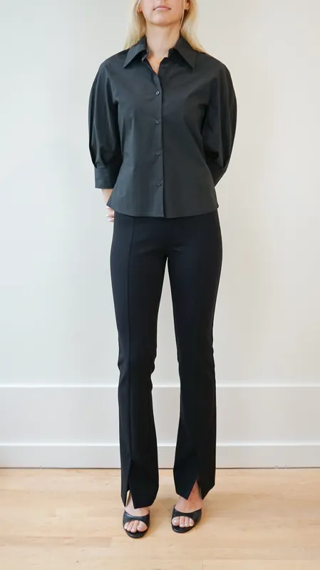 Odeeh Font Slit Pant in Black