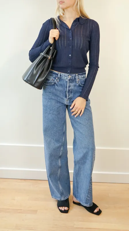 Agolde Twist Low Slung Baggy Jean in Myth