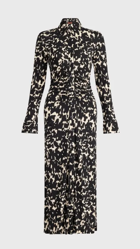 Altuzarra Claudia Dress in Tapioca Tortoise