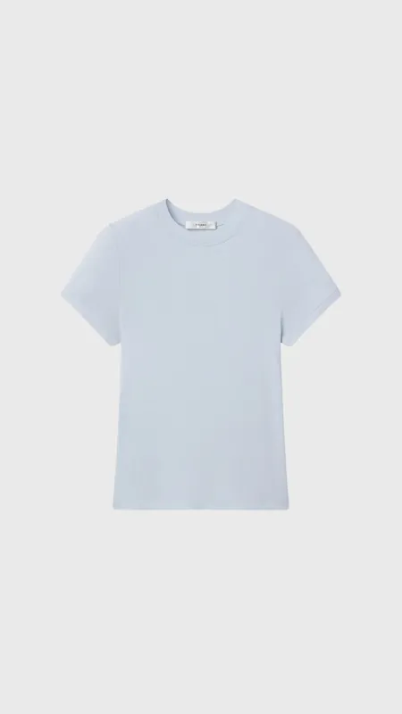 Frame The Rib Baby Tee in Sky Blue