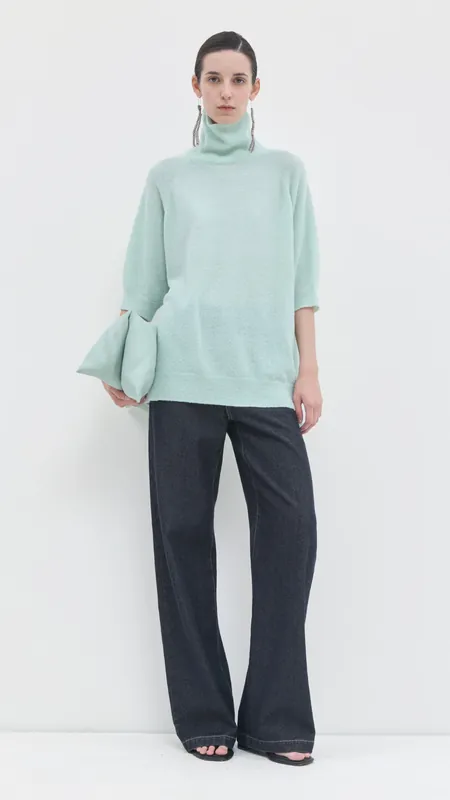 Christian Wijants Kaluhu Top in Mint - Christian Wijna