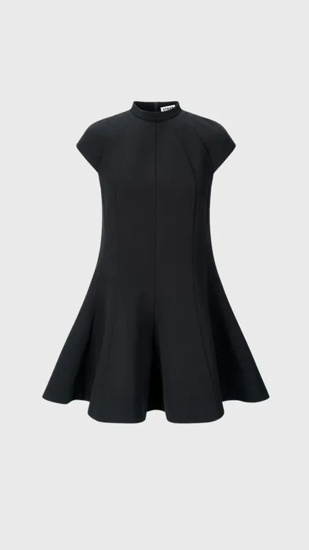 Staud Ellie Mini Dress in Black